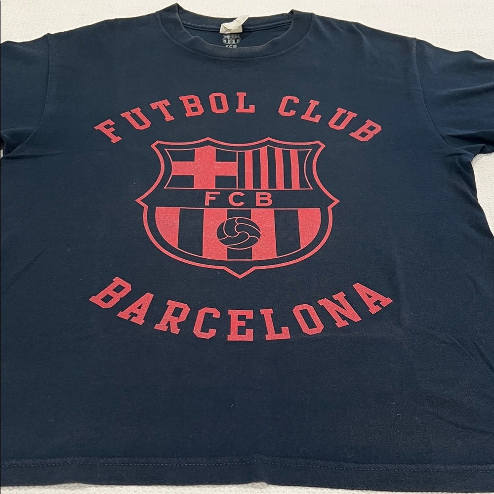 Vintage Y2K , Pedro 17 , FC Barcelona Navy T-Shirt